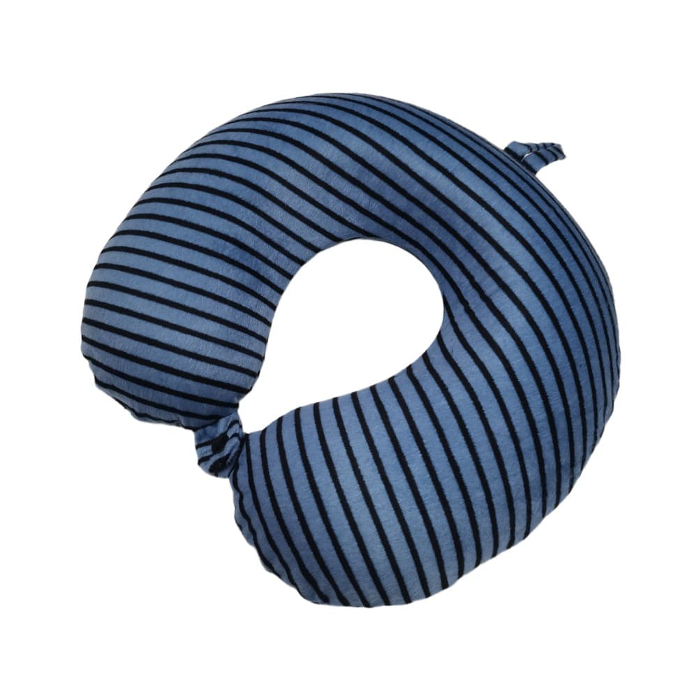 Classic Printed U Shape Travel Neck Pillow 240g, Micro Bead Filling Soft Milk Silk Fabric, Portable Neck Support For Travel Car Office Sleep