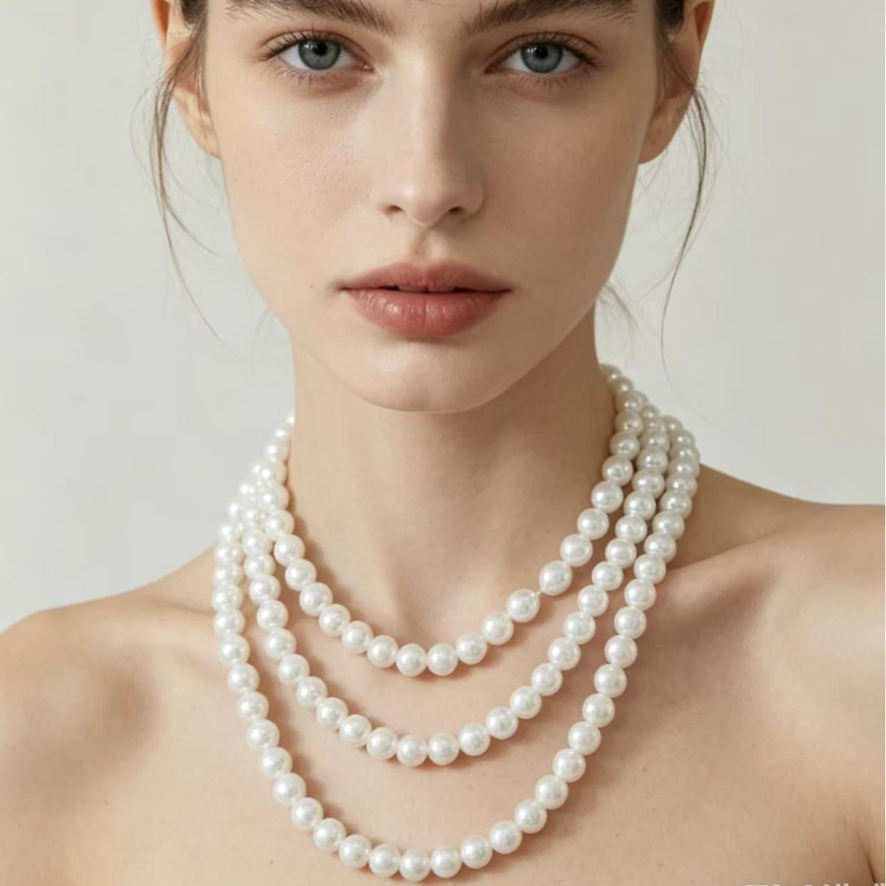 Elegant Multi-strand Pearl Necklace