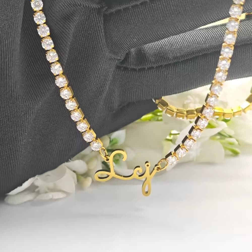 European American And British Letter Necklace