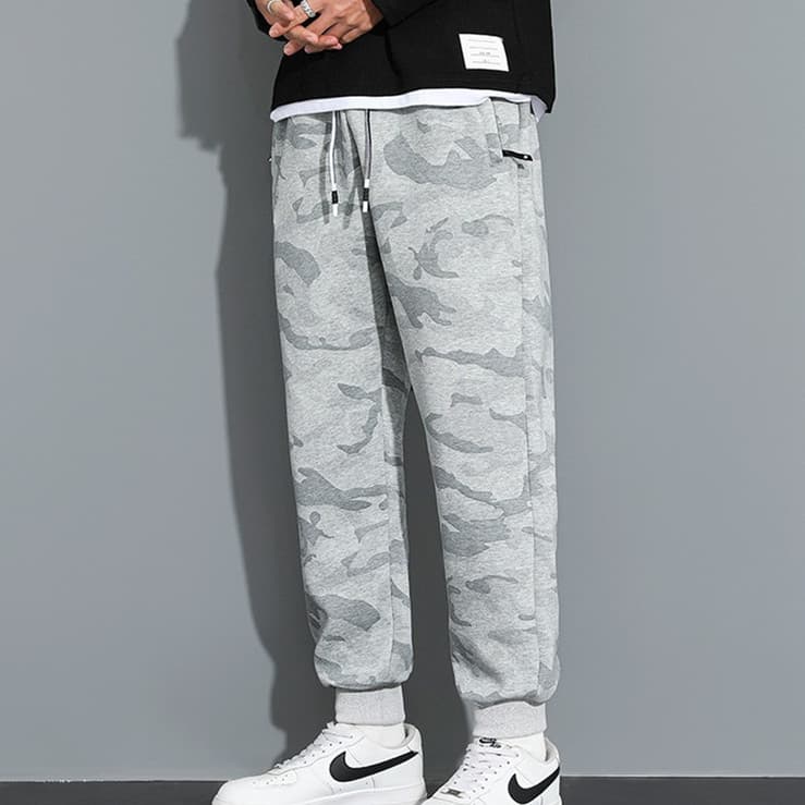 Men's Casual Trousers Trendy Straight-leg Jogger Pants