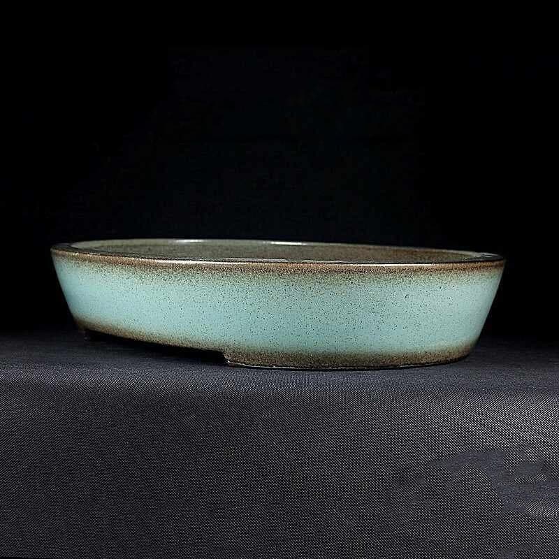Red Porcelain Boutique Colored Glaze Bonsai Flowerpot